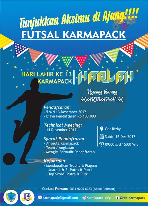 Contoh Desain Pamflet Turnamen Futsal Cdr - Info Sain dan Teknologi