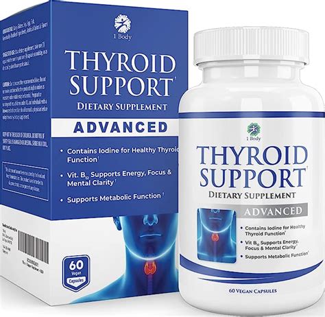 1 Body Thyroid Support Supplement With Iodine Energy