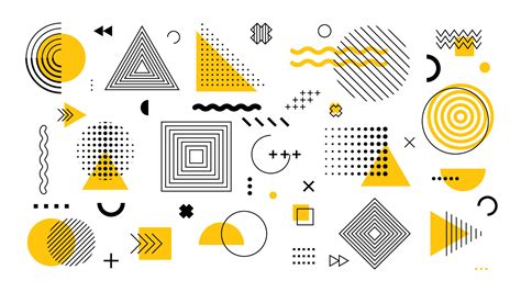 Prints Geomentric Shapes Eps Set Abstract Geometric Figures Svg