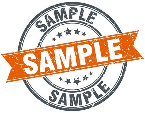 Sample Sign Sticker Stamp Vector Texture Stock Vector Illustration