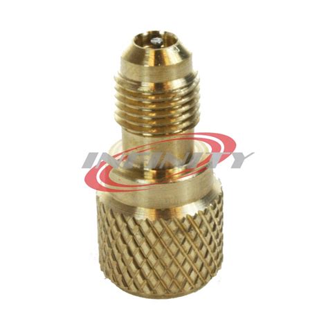 Acme Ac R134a Brass Adapter Freon Fitting 14 Male To 12 Female W