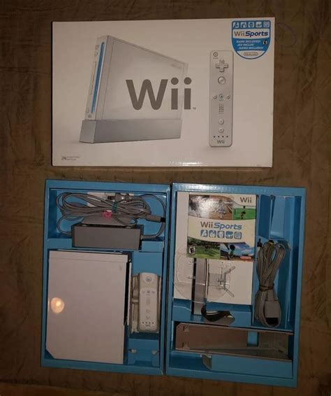 Nintendo Wii White Console W Wii Sports Original Box Wii Sports Wii