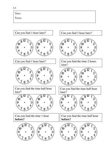 Time Interval Worksheets Ks1 By Emmaj92 Teaching Resources Tes