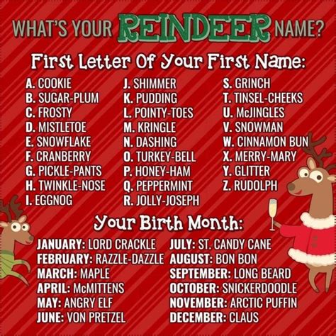 What Is Your Reindeer Name Christmas Countdown Live