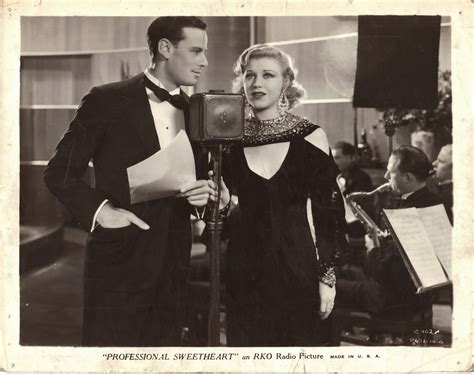 Movie Lovers Reviews Professional Sweetheart 1933 Ginger Rogers