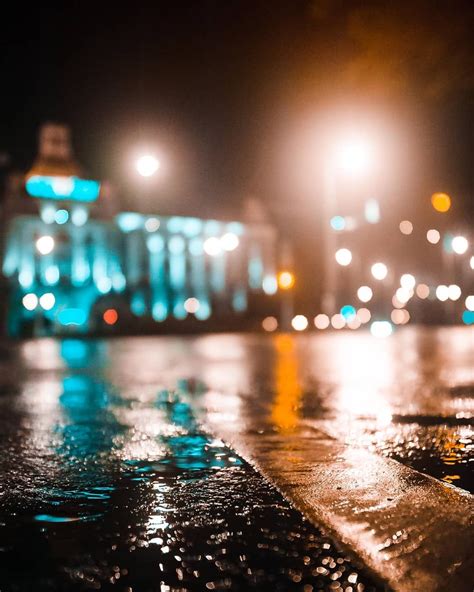 Rainy Nights Bokeh Photography Background For Photography Photography