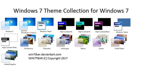 Windows 7 Theme Collection For Windows 7 By Win7tbar On Deviantart