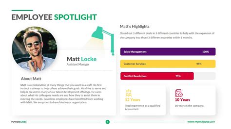 Employee Spotlight Template Download And Edit Powerslides™