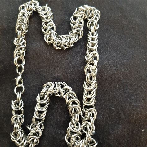 Chainmaille Necklace Etsy