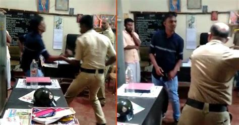 Karnataka Kodagu Police Thrash Youth For Eve Teasing Video Goes Viral