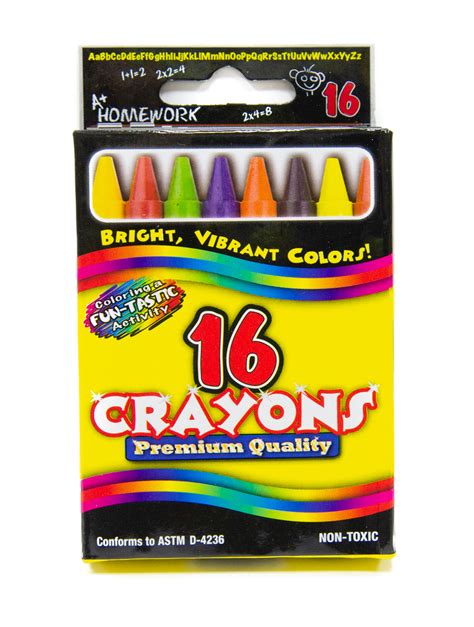 Wholesale Crayons 16 Count Vibrant Colors