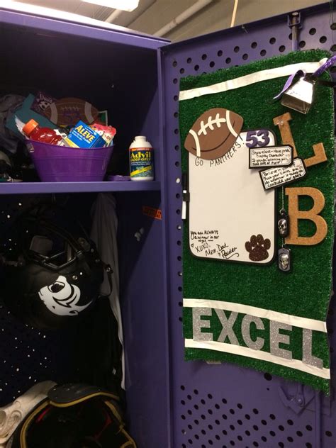 Football Locker Decoration Helmet Night Or Could Be Used For Spirit