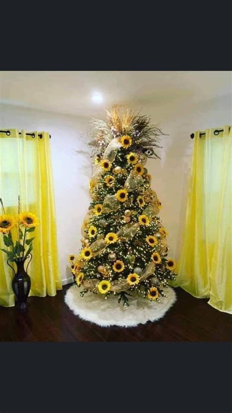 Sunflower Christmas Tree Ornaments