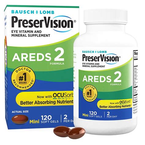 Preservision Areds Formula Eye Vitamin Mineral Supplement Softgels Walgreens