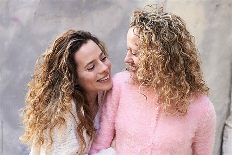 Mother And Daughter Looking Each Other By Stocksy Contributor Ivan Gener Stocksy