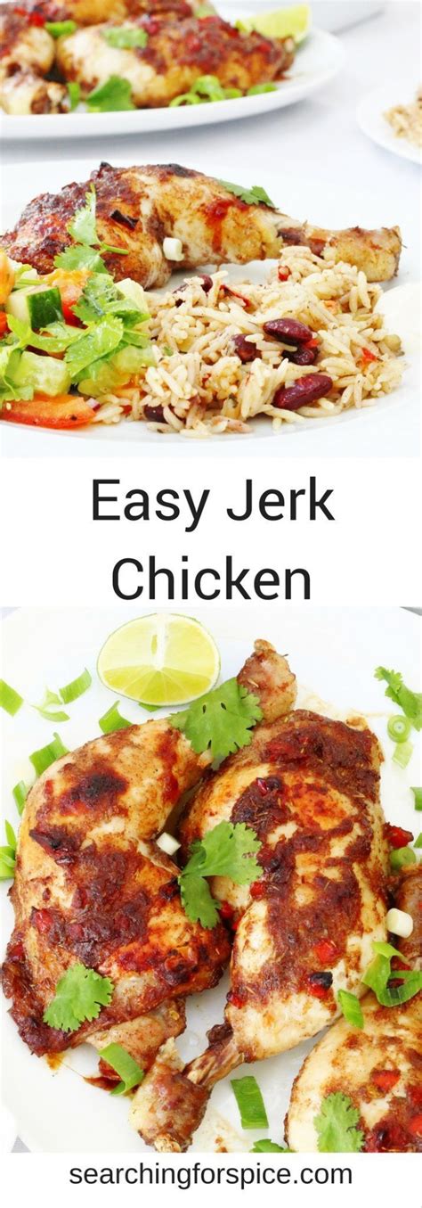 Easy Jerk Chicken Recipe Recipe Easy Jerk Chicken Recipe Easy Chicken Recipes Chicken