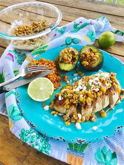 Add corn kernels, season to taste with salt, toss once or twice, and cook without moving until charred on one side, about 2 minutes. Chili Lime Chicken with Mexican Street Corn Salsa | Recipe ...
