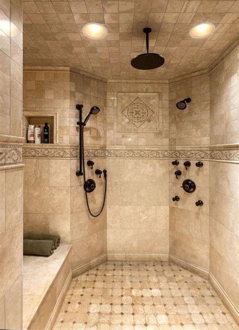 Large And Luxurious Walk In Showers Bathroom Tile Designs Shower