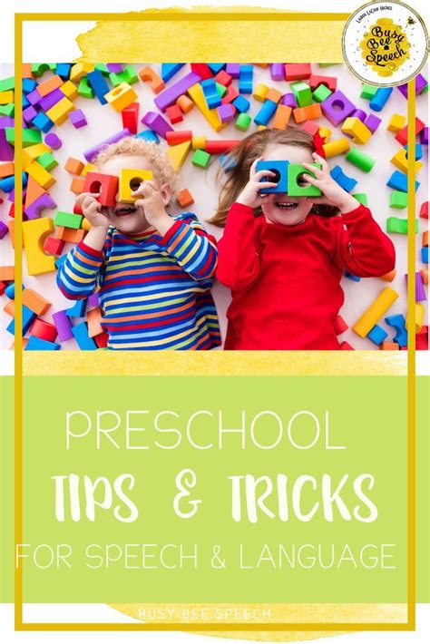 Easy Tips And Tricks For Preschool Speech And Language Preschool