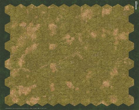 The Battlemat Grass Cc0146 12x11 Hex57mm Just Paper Battles