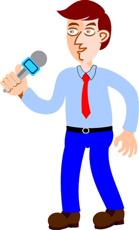 Mic Clipart Announcement Speaker Cartoon Png Download Full Size
