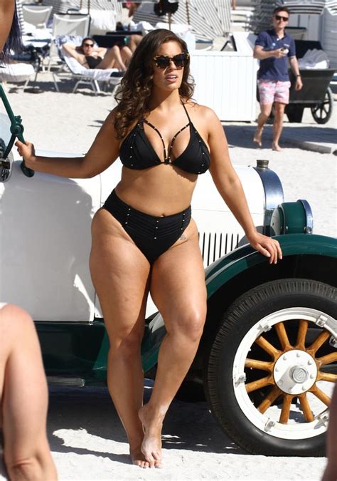 Ashley Graham Showcases Incredible Bikini Body As She Works Her Angles On The Beach In Miami