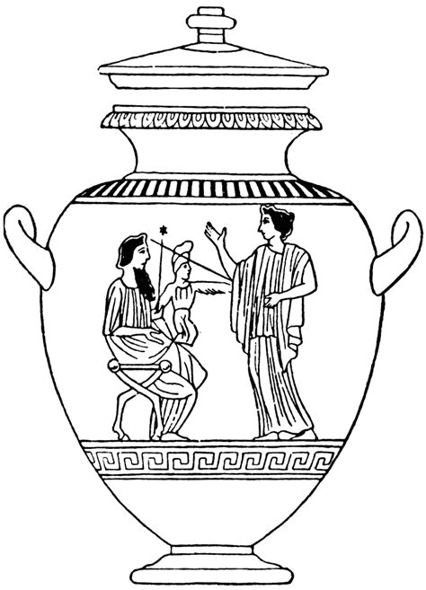 Ancient Greek Pottery Coloring Pages Ryan Fritzs Coloring Pages