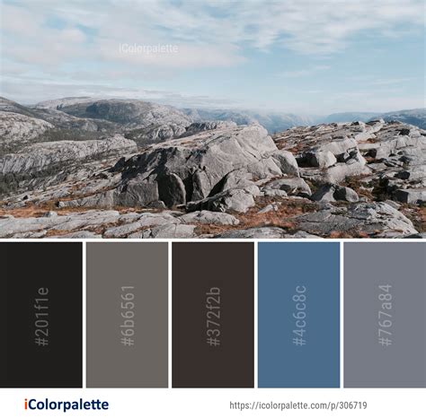 Color Palette Ideas from Mountain Mountainous Landforms Ridge Image | iColorpalette