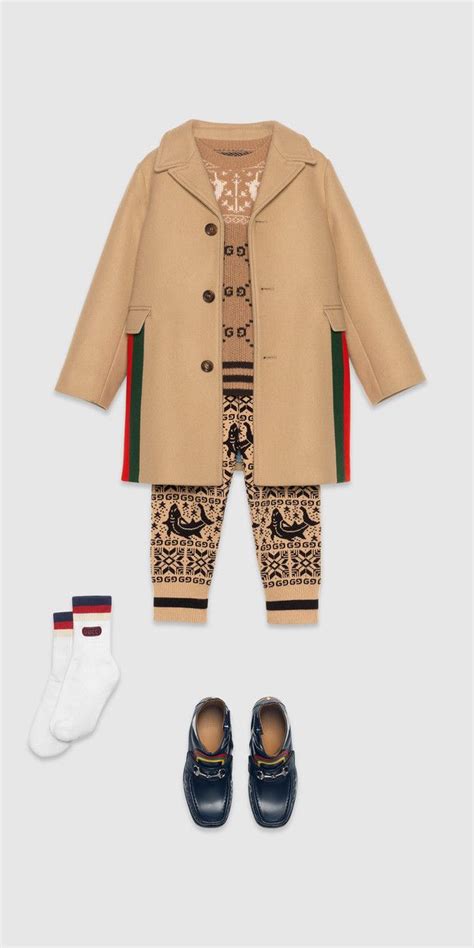 Gucci Children Look 24 Fw18mnklook024us Luxury Baby Clothes