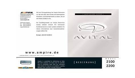 avital 4100 owner's manual