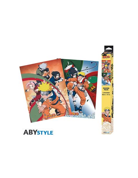Set 2 Pósters Naruto Shippuden Team Abystyle