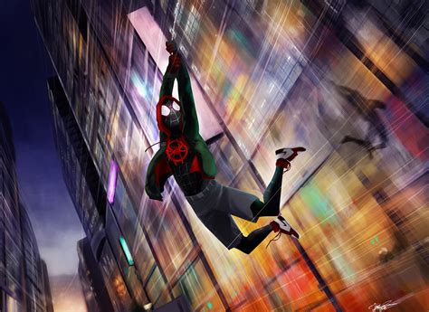 Spiderman Into The Spider Verse Fanart Wallpaperhd Superheroes