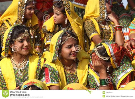 Population of india into six major ethnic groups: Group Of Indian Girls In Colorful Ethnic Attire Editorial ...
