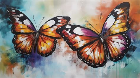 Double Butterflies Background Art Gallery Picture Of Butterflies To