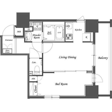 One Bedroom Japanese Apartment Floor Plan Apartment Floor Plans