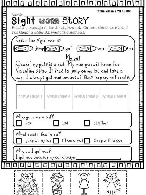 Printable Sight Word Stories