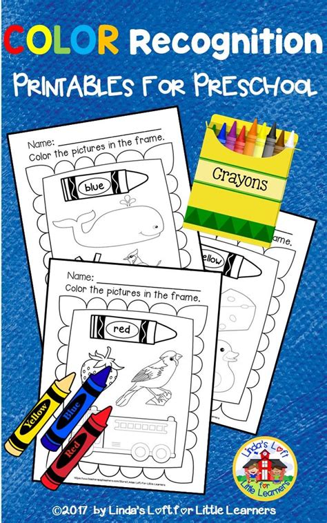 Color Recognition Printables Preschool Colors Preschool Activities