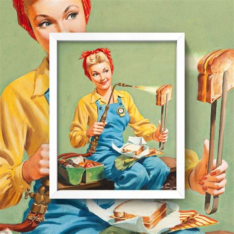 Kitchen Art Vintage Pin Up Hot Sex Picture