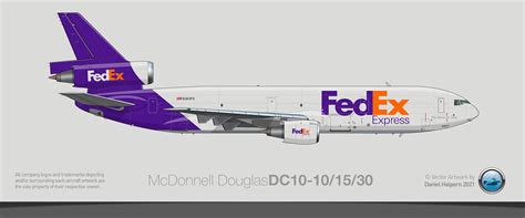 Fedex Dc10 30f Vector Art The Aircraft Profile Project Flickr
