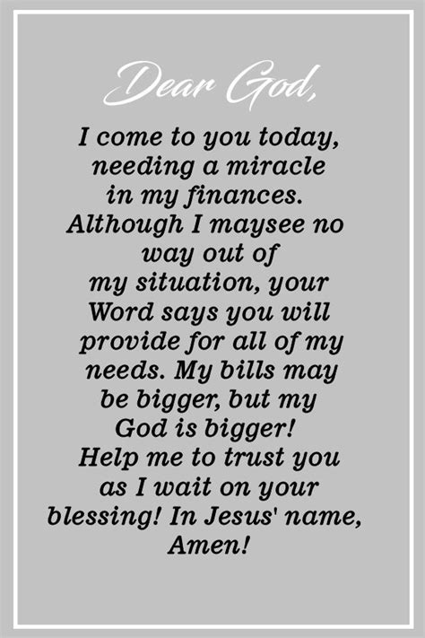 Maybe you would like to learn more about one of these? Powerful Prayer For Financial Miracle | Inspirational quotes god, Prayer quotes, Financial prayers