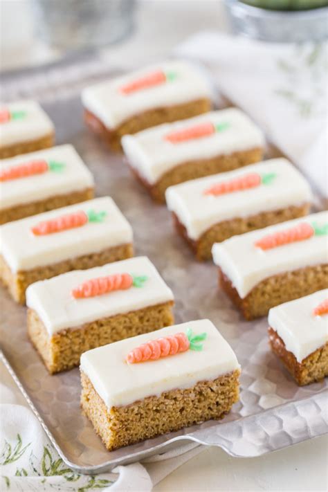 Carrot Cake Bars With Cream Cheese Frosting Lovely Little Kitchen