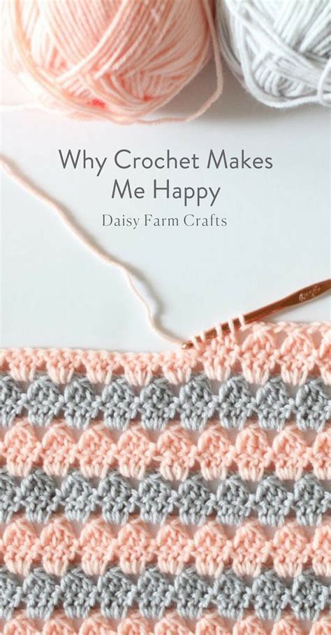 Why Crochet Makes Me Happy Daisy Farm Crafts Blog Crochet Motifs