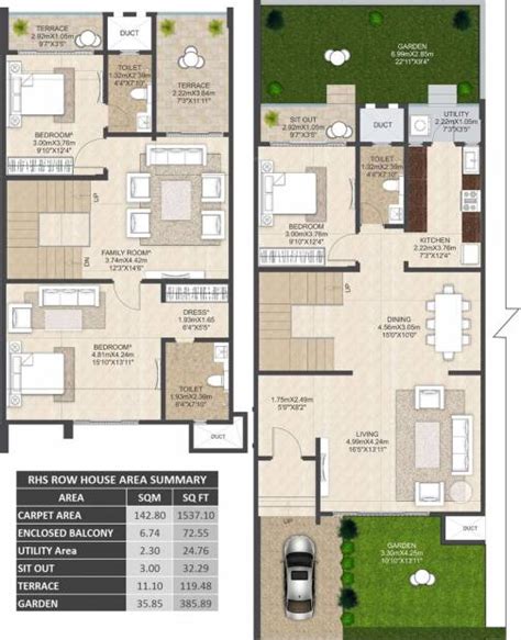 See more ideas about row house, townhouse, house. 1537 sq ft 3 BHK Floor Plan Image - Mahindra Lifespaces ...