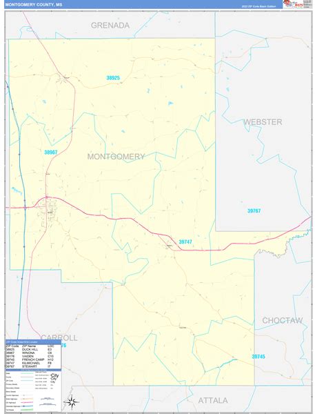 Maps Of Montgomery County Mississippi