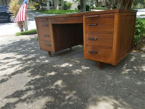 Vintage Mid Century Modern Jofco Executive Desk For Sale In Safety