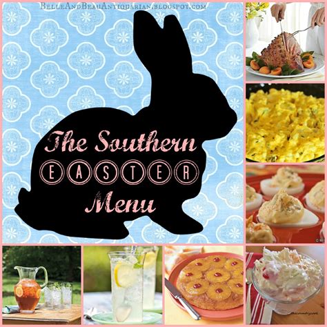 Belle And Beau Antiquarian The Southern Easter Menu