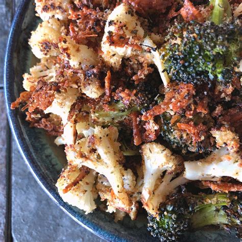 Cruciferous Crumble Aka Parmesan Roasted Broccoli And