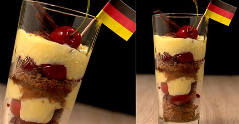 Eierlikör-Kirsch-Dessert Deutschland ''Verpoorten Vanille Creme Germany ...