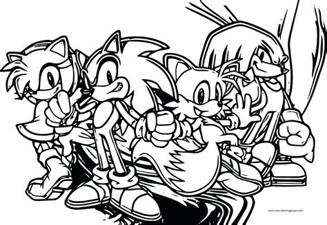 Sonic Shadow Coloring Page New Silver The Hedgehog With Friends Amy