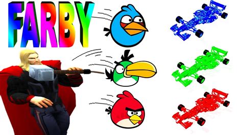 The warrior thor (chris hemsworth) is cast out of the fantastic realm of asgard by his father odin (sir anthony hopkins) for his arrogance and sent to earth to live amongst humans. Farby Učiť Sa Angry Birds Deti Lego Hračka Super Rýchly Pretekár Thor Videá - YouTube